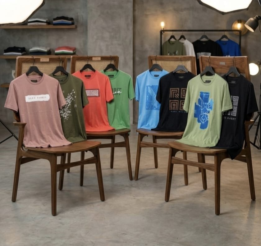 PREMIUM MENS COTTON BIO WASHED ROUND NECK WITH HIGH DENSITY NON PVC PRINT
