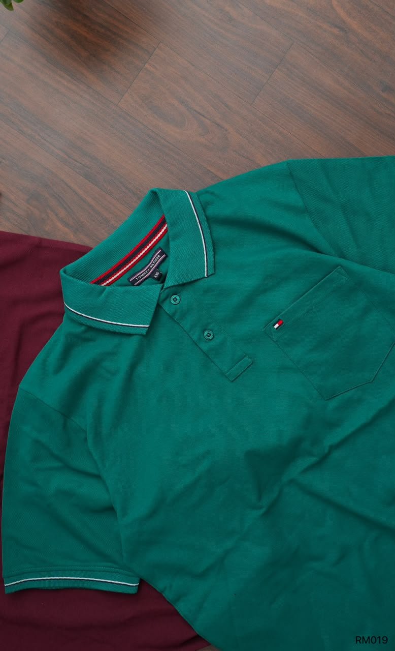 MENS HALF SLEEVE POCKET COLLAR WITH EMBROIDERY LOGO - Image 5