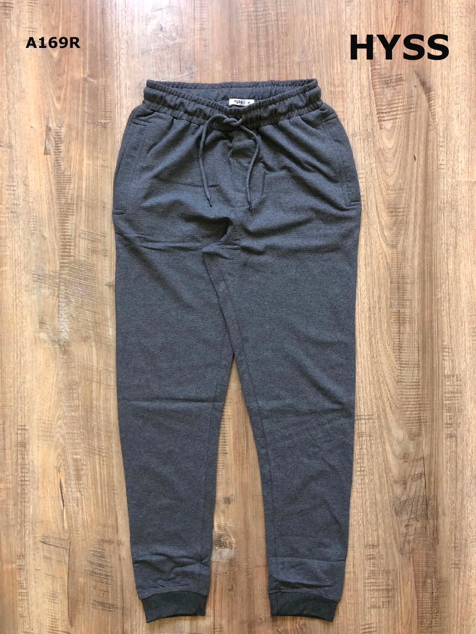 MENS HI QUALITY POPCORN TERRY JOGGERS WITH DOUBLE SIDE ZIP POCKET - Image 3